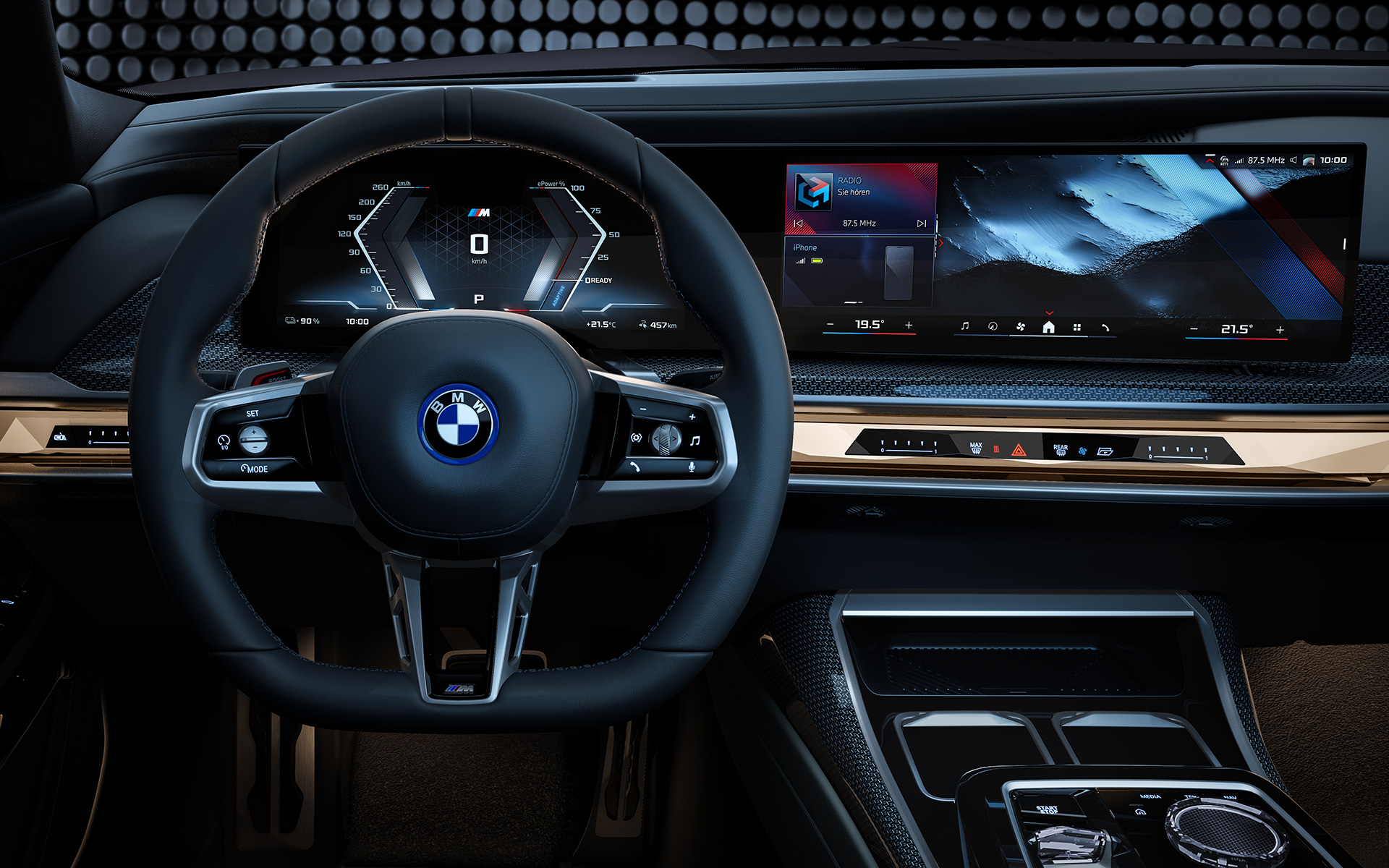 BMW i7 M70 xDrive Sedan G70 M lädersportratt